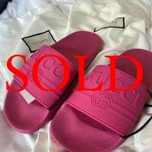 Gucci Pursuit “St Gucci” Slides size 40/10